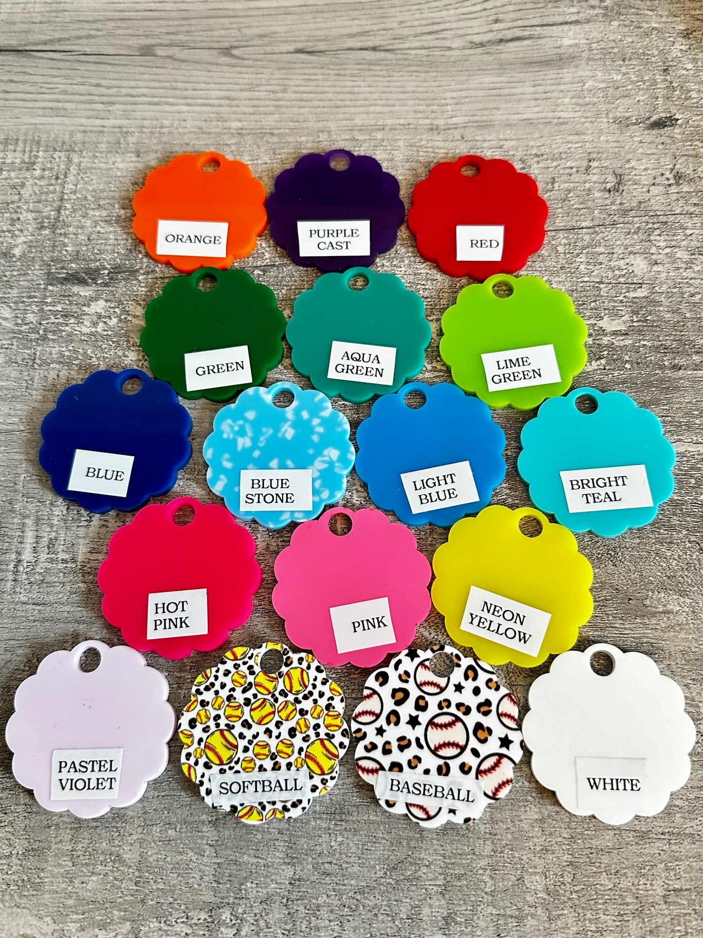 Bow Acrylic Tags