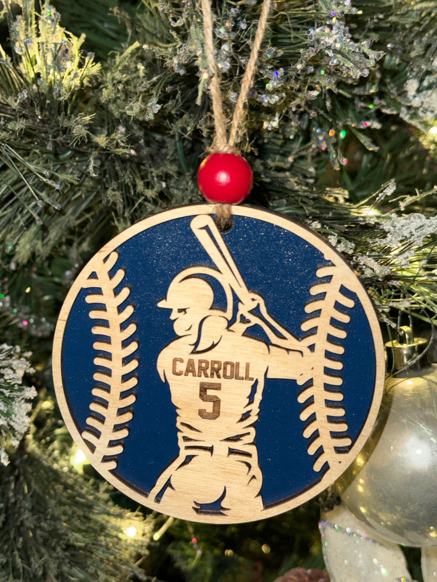 Softball ornament