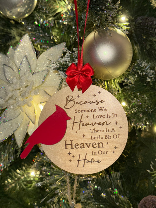 Cardinal in Heaven ornament